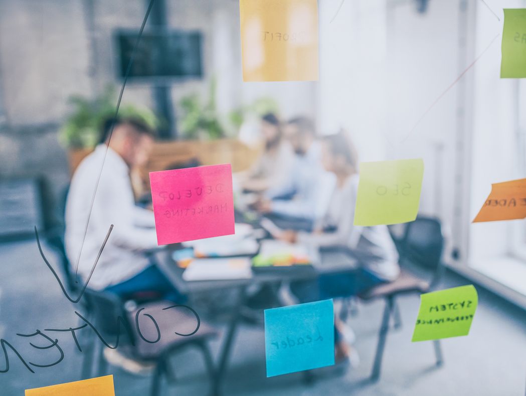 Workshop med post-it lapper 