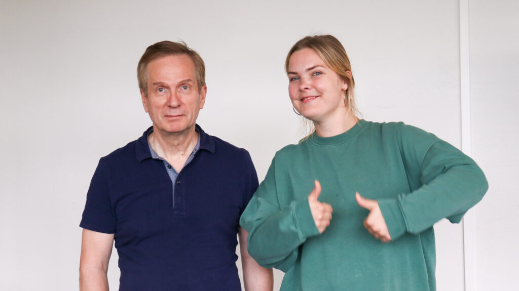 Bilde av Karl Johan Johansen og Sara Westrum