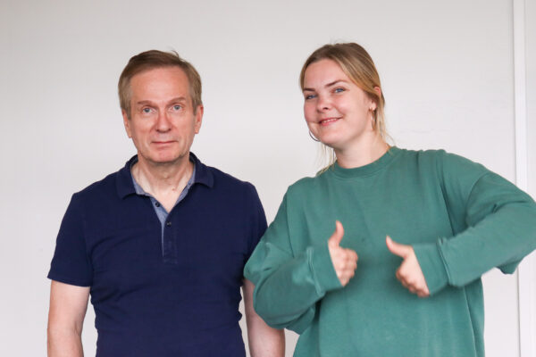 Bilde av Karl Johan Johansen og Sara Westrum