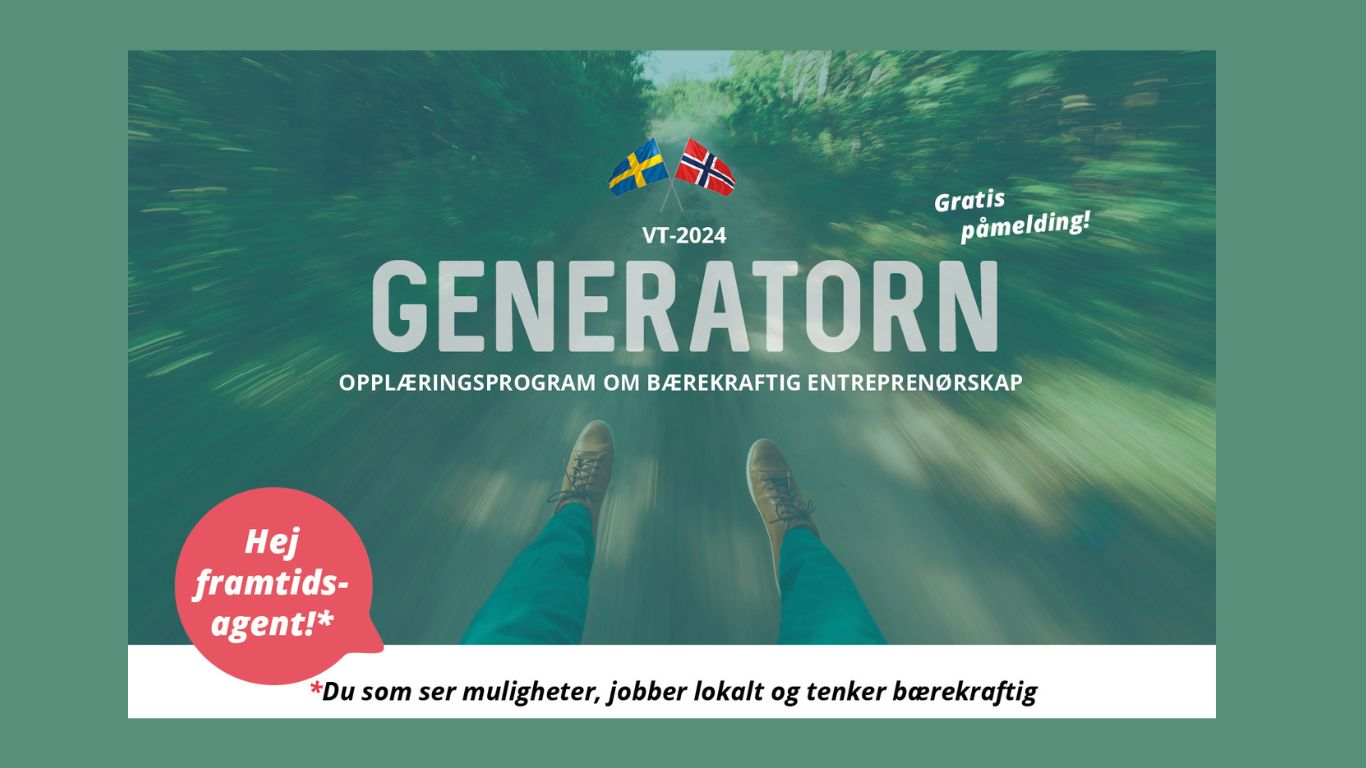 Generatoren – et gratis tilbud for deg som vil drive bærekraftig